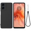 Moto G04S/E14 4G Black Silicone Dropproof Full Coverage Case - 1