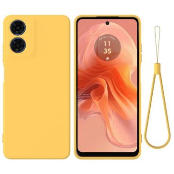 Moto G04S/E14 4G Yellow Silicone Dropproof Full Coverage Case - 1