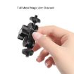360 Pivot Magic Arm Mount - 1/4" Ball Head Bracket, Black - 6
