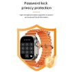 WS-E9 Ultra 2.2" IP67 Waterproof Smart Watch, Heart Rate/NFC, Black Band - 6