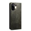 Vivo S30 Pro Mini Green Leather Phone Case - Oil Wax Crazy Horse Texture - 3