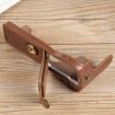 Canon EOS R50 PU Leather Camera Half Case Base, 1/4" Thread, Coffee - 5