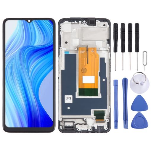 Realme V20 OEM LCD Screen Digitizer Assembly with Frame Replacement - 1