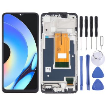 Realme V30 OEM LCD Screen Digitizer Assembly with Frame Replacement - 1