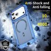iPhone 17 Pro Transparent Blue MagSafe TPU + PC Case - 6