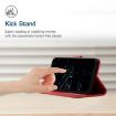 Xiaomi 14 Ultra Red Leather Phone Case - Calf Texture & Buckle Design - 5