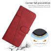 Xiaomi 14 Ultra Red Leather Phone Case - Calf Texture & Buckle Design - 6