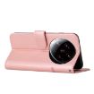Xiaomi 14 Ultra Rose Gold Leather Phone Case - Calf Texture Buckle - 3