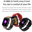 ET540 Smart Watch - 1.91" IP67 Waterproof, ECG & Blood Glucose, Black - 4