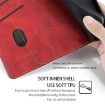 Realme 14 5G Leather Phone Case - Red & Black Contrast Buckle - 7