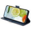 Realme P3 Ultra 5G Leather Phone Case - Blue/Grey Contrast Buckle - 4
