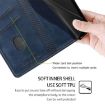 Realme P3 Ultra 5G Leather Phone Case - Blue/Grey Contrast Buckle - 7