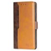 Realme P3 Ultra 5G Leather Phone Case - Dark Brown & Gold Contrast - 2