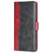 Realme P3 Ultra 5G Leather Phone Case - Red & Black Contrast Buckle - 2