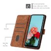 Xiaomi 14 Ultra Brown Leather Phone Case with Lanyard - Stripe Pattern - 4