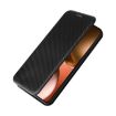 Realme GT 7 Global Flip Leather Phone Case - Carbon Fiber Texture Black - 6