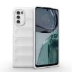 Motorola Moto G62 5G Magic Shield TPU Flannel Case - White - 1