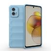 Motorola Moto G73 5G Magic Shield TPU Flannel Case - Light Blue - 1