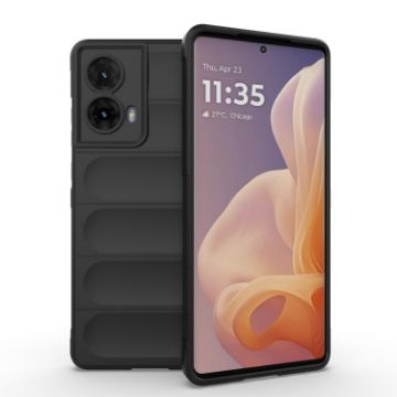 Motorola Moto G85 5G Global Magic Shield TPU Flannel Case Black - 1