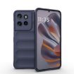 Motorola Edge 50 Neo Magic Shield TPU + Flannel Case - Dark Blue - 1
