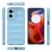 Motorola Moto G05 4G/E15 Light Blue TPU Flannel Phone Case - 3