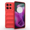 Motorola Moto G15 4G Global Red TPU + Flannel Phone Case - 1