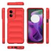 Motorola Moto G55 5G Global Magic Shield TPU Flannel Case - Red - 3