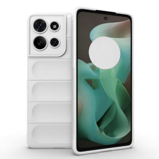 Motorola Moto G75 5G Global Magic Shield TPU Flannel Case White - 1