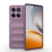 Motorola Edge 60 Fusion 5G Global Phone Case - Purple TPU + Flannel Cover - 1