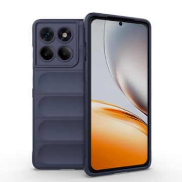 Motorola Edge 60 Pro 5G Dark Blue TPU + Flannel Phone Case - 1