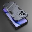 Realme C53 4G Punk Armor Phone Case with Holder - Grey, PC + TPU - 2