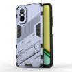 Realme C67 4G Global Punk Armor Phone Case with Holder - Grey - 1