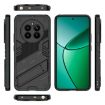 Realme 12+ 5G Punk Armor Phone Case with Holder - Black PC + TPU - 3