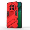 Realme 12+ 5G Punk Armor Red Phone Case with Holder - PC + TPU - 1