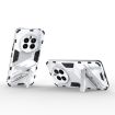 Realme 12+ 5G Punk Armor PC + TPU Phone Case with Holder - White - 4