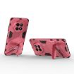 Realme 12 5G Punk Armor Phone Case with Holder - Light Red - 4