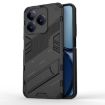 Realme C63 4G Global Punk Armor Phone Case with Holder - Black - 1