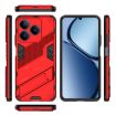 Realme C63 4G Global Punk Armor Phone Case with Holder - Red - 3