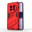 Realme 13 Pro 5G Punk Armor Red Phone Case with Holder - PC + TPU - 1