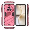 Realme 14 Pro+ 5G Punk Armor Phone Case with Holder - Light Red - 3