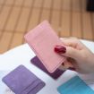 Frosted Card Bag Mobile Phone Back Sticker Pink - BFK13 - 5