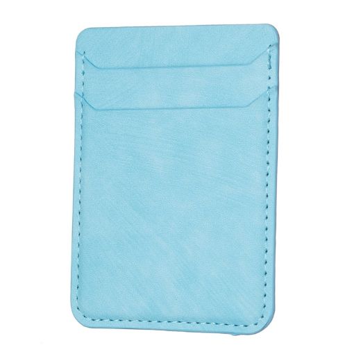 BFK13 Blue Frosted Card Bag Mobile Phone Back Sticker - 1