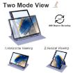 Samsung Galaxy Tab A8 Lavender Purple 360 Rotation Leather Case - 3