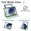 Samsung Galaxy Tab A8 Green Acrylic 360 Rotation Leather Case - 3