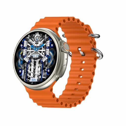 Z78 Ultra 1.52" HD Smart Watch with Heart Rate & Blood Oxygen - Orange - 1
