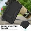 Samsung Galaxy Tab A8 Black Robot Silicone Hybrid Case with Holder - 3