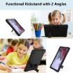 Samsung Galaxy Tab A8 Black Robot Silicone Hybrid Case with Holder - 6