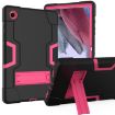 Samsung Galaxy Tab A8 Black Rose Red Robot Silicone Hybrid Case - 1