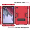 Samsung Galaxy Tab A8 Red Black Robot Silicone Hybrid Case with Holder - 2