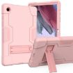 Samsung Galaxy Tab A8 Rose Gold Silicone Hybrid Case with Holder - 1